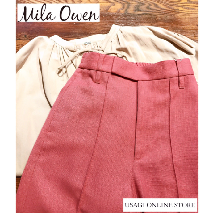 ミラオーウェン 新作のワイドパンツ ショップニュース 秋田オーパ