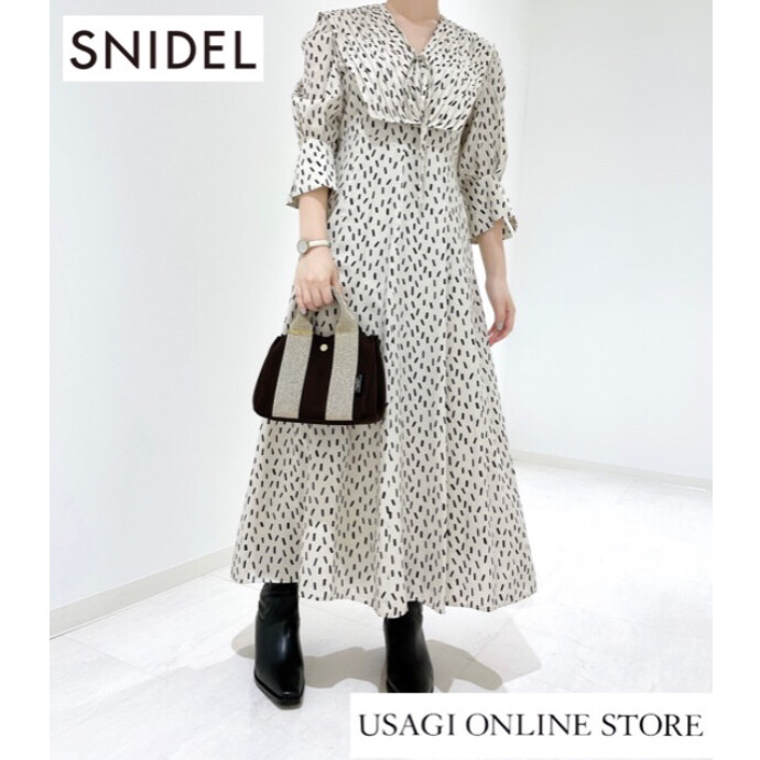 snidel ビッグカラー クラシカル ワンピース Mサイズ