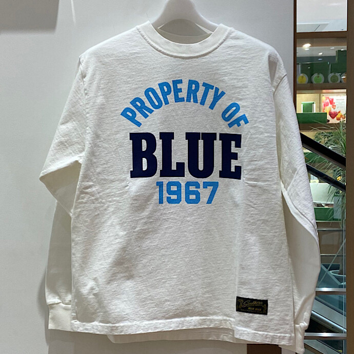 SOUTHERN MFG CO.・BLUE BLUE★PROPERTY OF BLUE LS Tシャツ