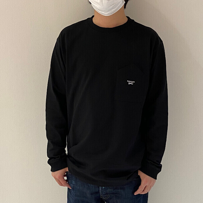 DENHAM★BLANDO LS POCKET TEE HCJ