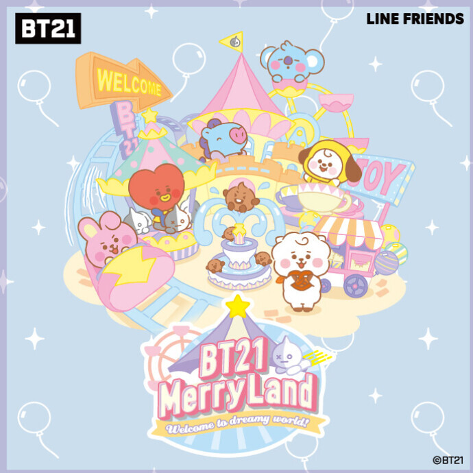 「BT21 MerryLand ～Welcome to our dreamy world!～ 」開催決定！(8/5～8/28)