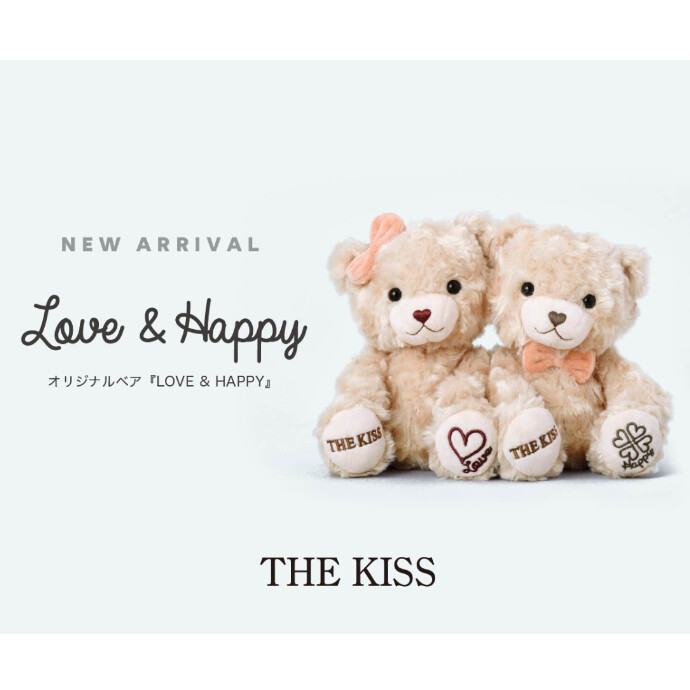 THE KISS オリジナルベア『LOVE & HAPPY』発売