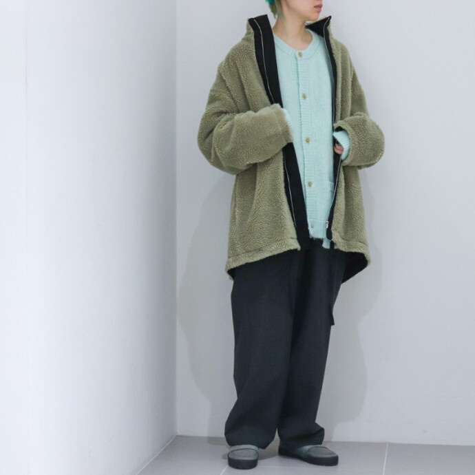 作品 最終値下Stein 22AW WOOL boa zip long jacket - メンズ