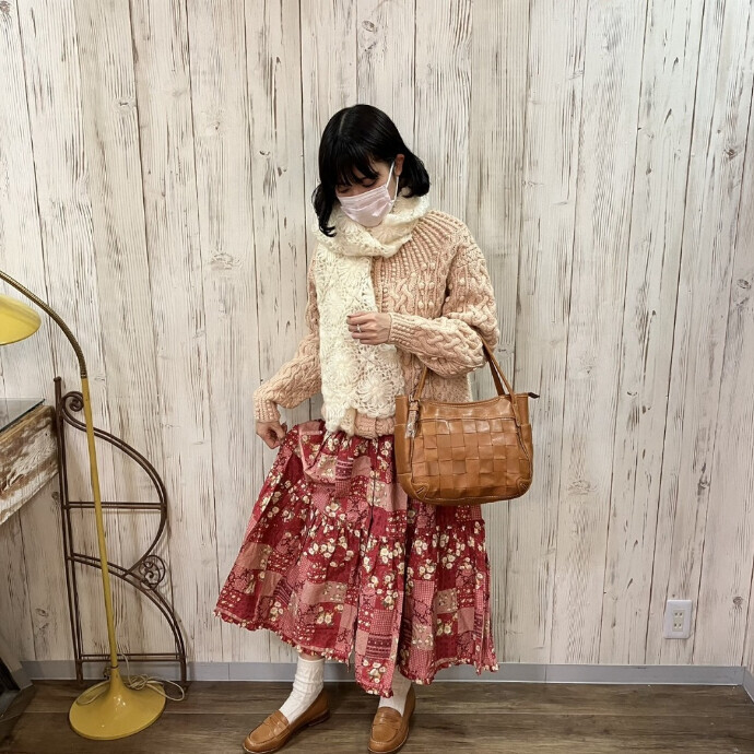 冬の可愛いアンティークコーディネート