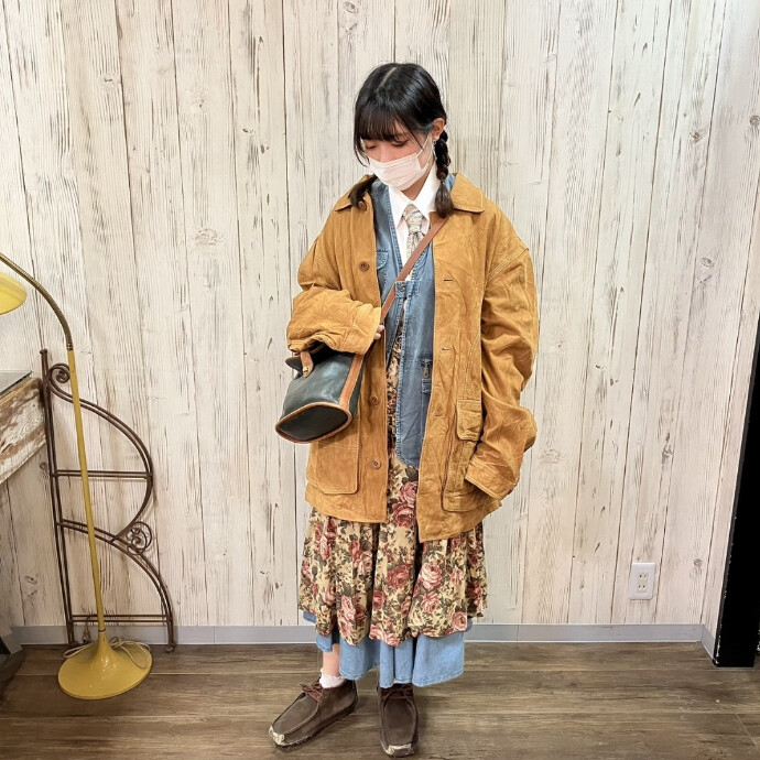 冬のレイヤードコーディネート