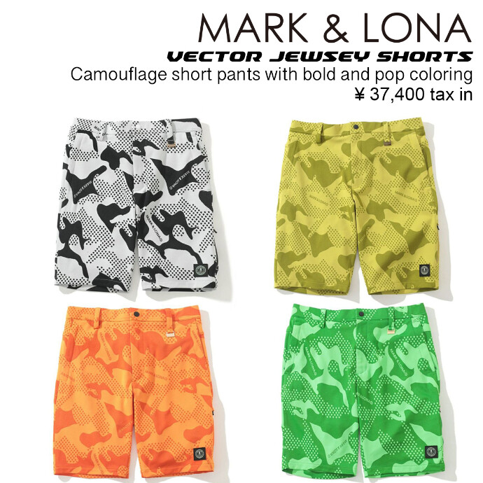 MARK&LONAからポップなカラーリングのショートパンツが入荷