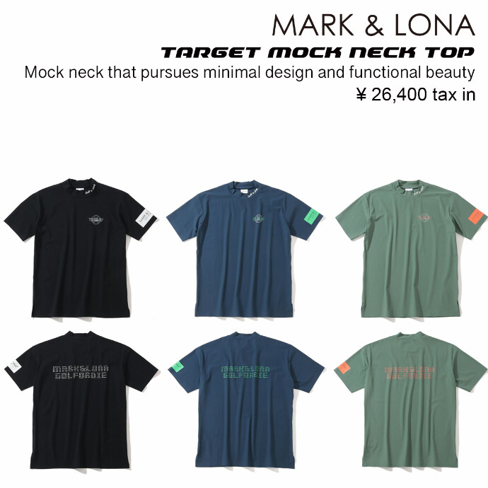MARK&LONAからモックネックTシャツが入荷！