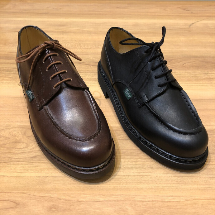 Paraboot chambord vintage オリーブグリーン UK6位マテリアル