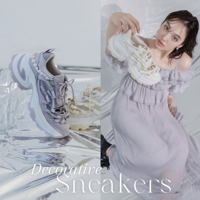 【RANDA】華やかさと履き心地を両立した“Decorative Sneakers”発売！①