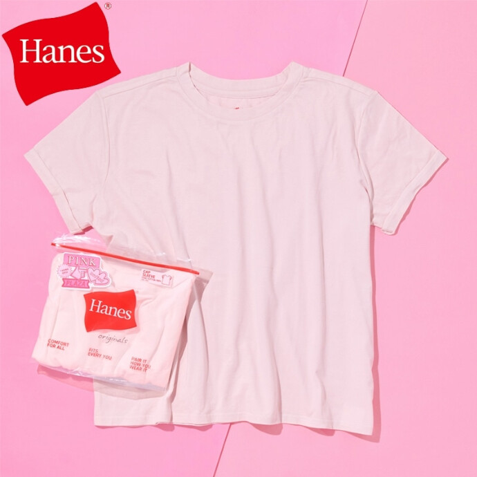 PLAZA限定 Hanes ヘインズ originals キャップ スリーブ Tシャツ