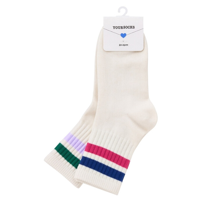PLAZA限定 YOURSOCKS　2TONEソックス