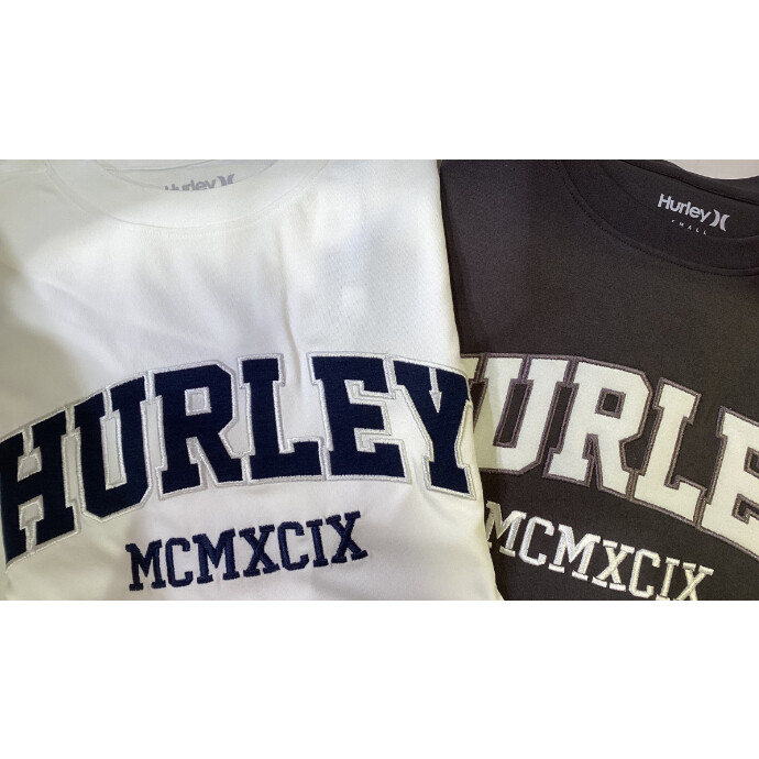 HURLEY MCMXCIX Tシャツ：定番ロゴでスタイリッシュに