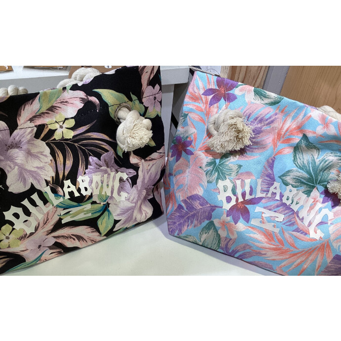 AUS発★BILLABONG★Summer Beach Bag 大容量 トートバッグ 花柄 BILLABONG 25 SS ビラボン トートバッグ かばん コットン 花柄