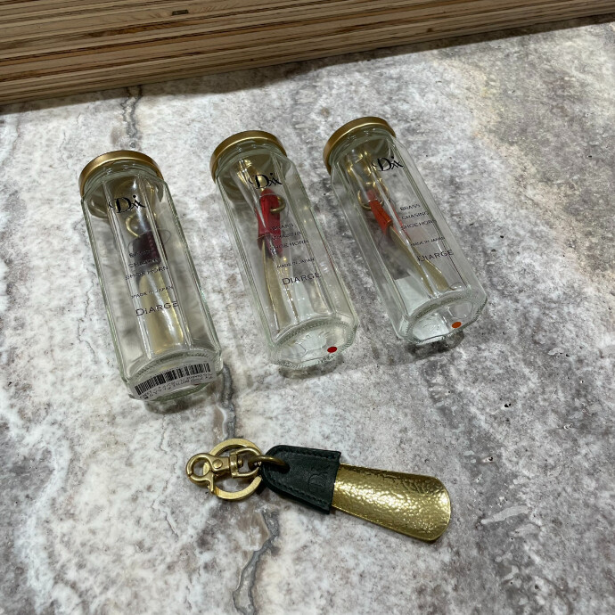 ディアージ BRASS&LEATHER BOTTLE CHASING SHOEHORN 靴べら DIARGE