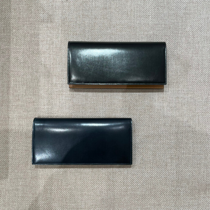 フラソリティ ホーウィン シェルコードバン 長財布 小銭入れ付き 財布 Flathority