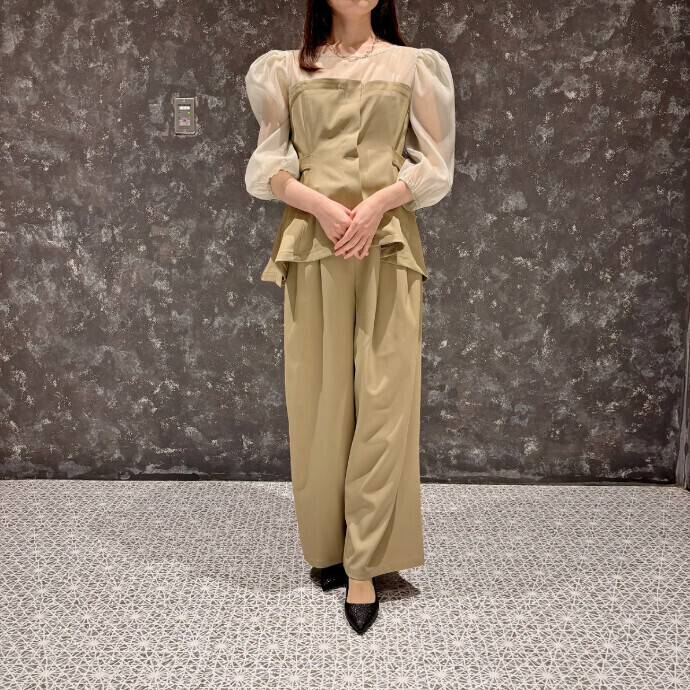 セパレートパンツコンビネーションドレス