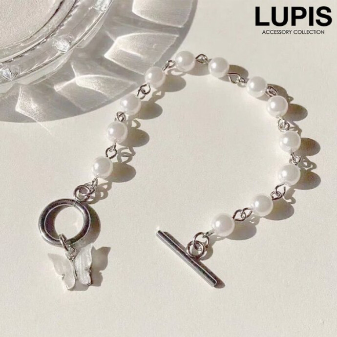 🦋バタフライパールチェーンマンテルブレスレット🦋
