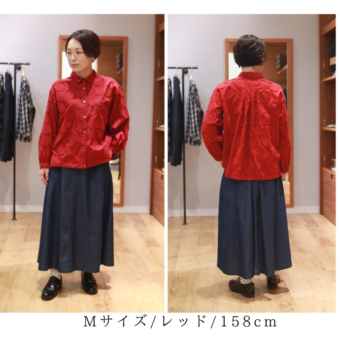 おりっちゃん様オーダー専用ページ オーガンジー付きドットニットプルオーバー/Areeam（アリーム