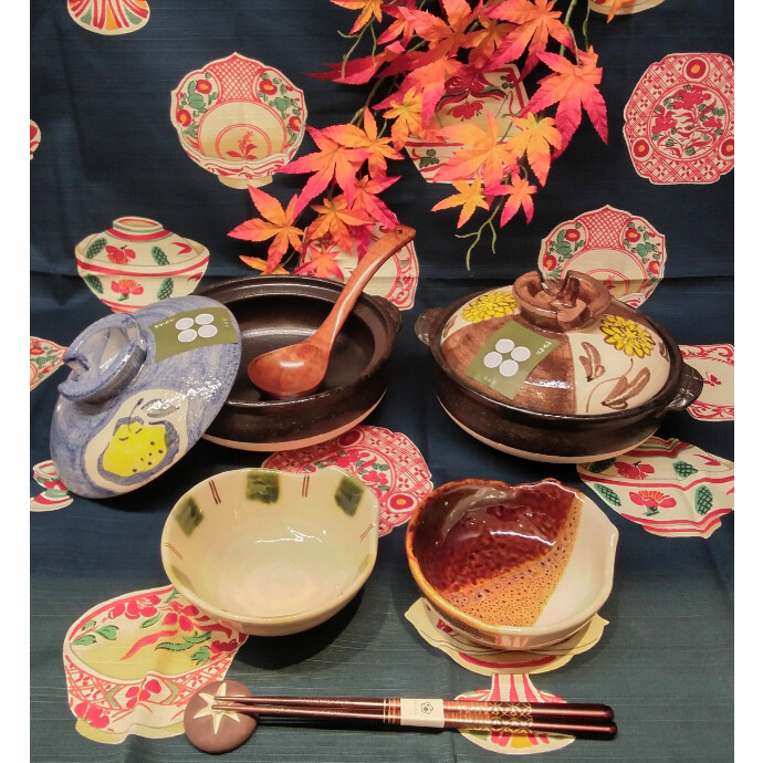 珍味入れ　紫菊葉珍味入れ10客 珍味入れ 紫交趾菊葉型珍味入れ 10客 京焼 京都 清水焼】蓋物 淡