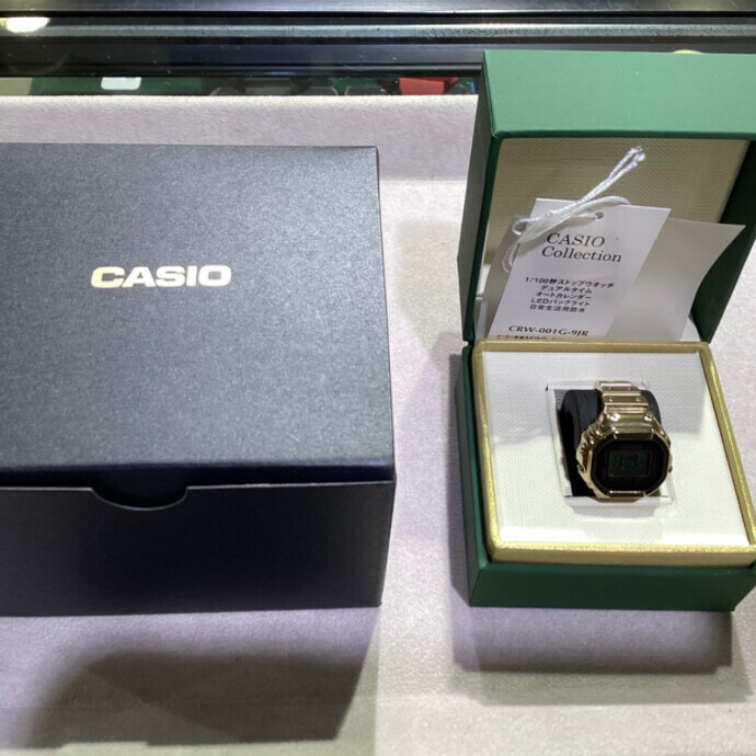 こんにちは♪ムラサキスポーツキャナルシティ博多店です！  【CASIOの話題作】ゴールドのリングウォッチが遂に登場！
