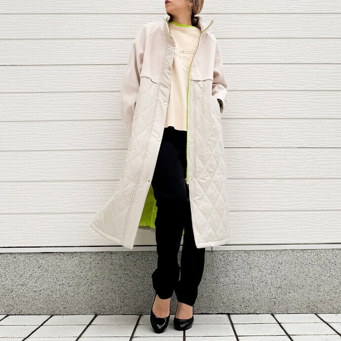 キルトオーバーコート