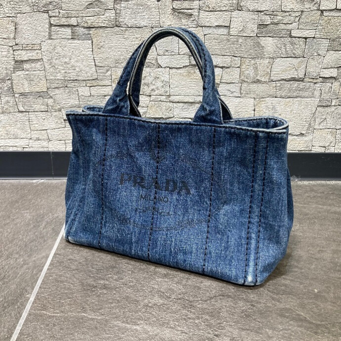 PRADA カナパ　ダークデニム トートバッグ PRADA】カナパデニムトートバッグのご紹介 -ショップニュース