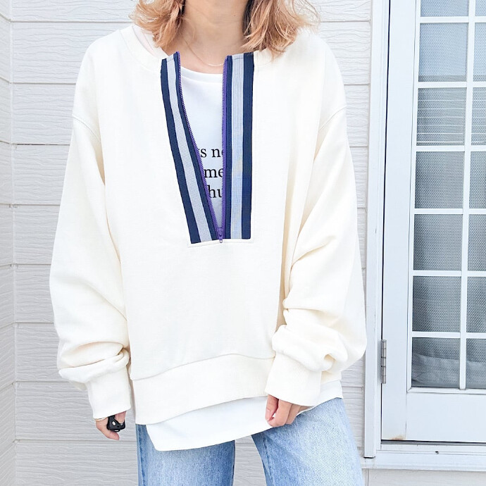 《新色》ハーフZIPトレーナー