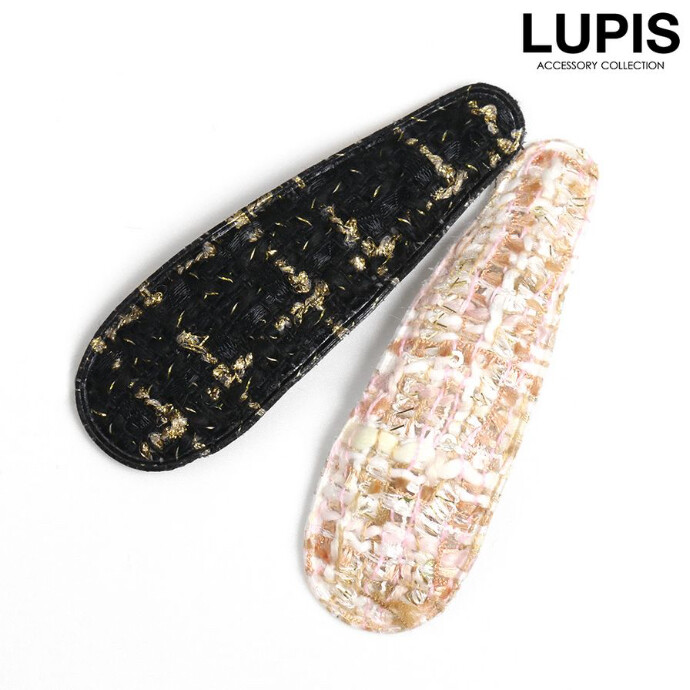 💌ツイードパッチンヘアピン💌