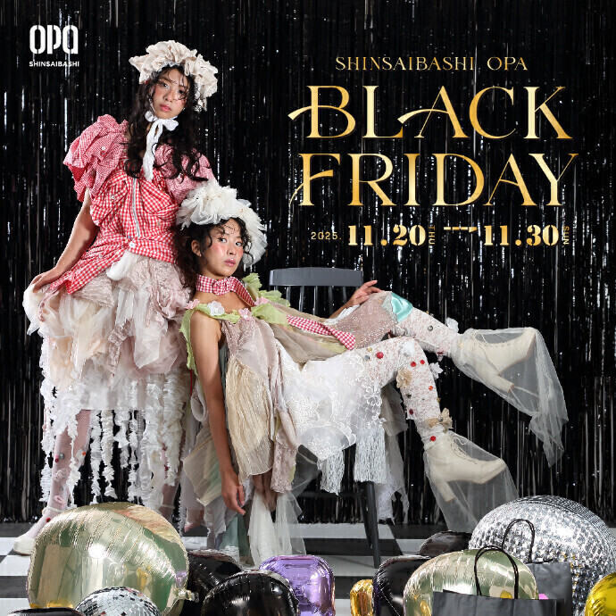 BLACK FRIDAY 上田安子服飾専門学校 × KINJI × 心斎橋オーパ 産学連携プロジェクト
