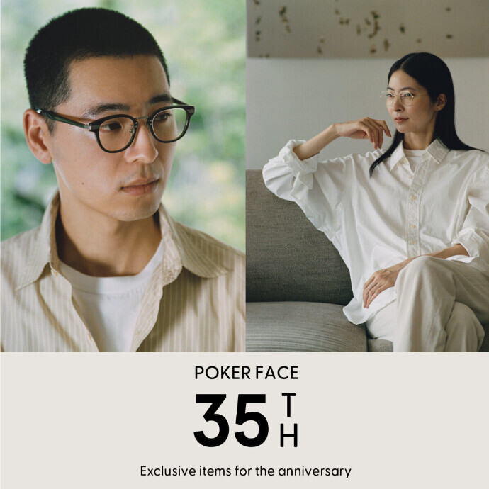 【予告】POKER FACE 35周年 第1弾 EYEVAN、999.9、ayameとのスペシャルアイテムを発売します！