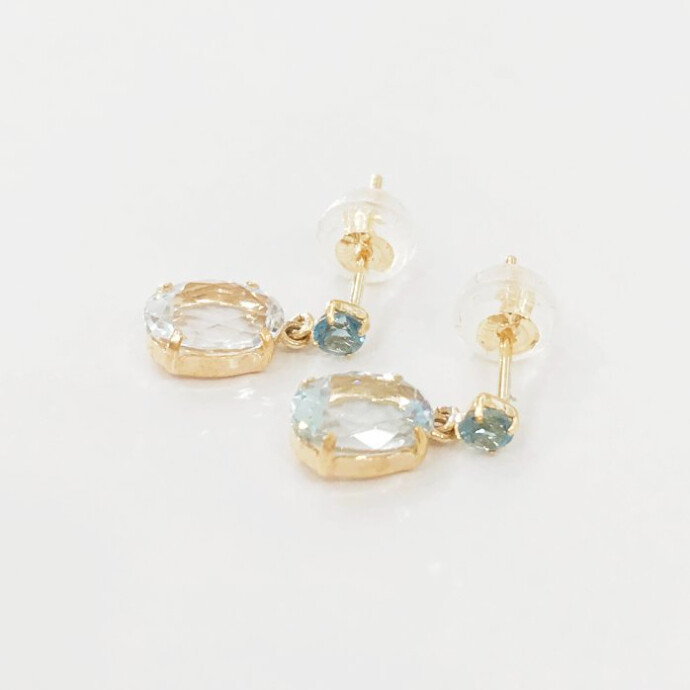 アクアマリンピアス