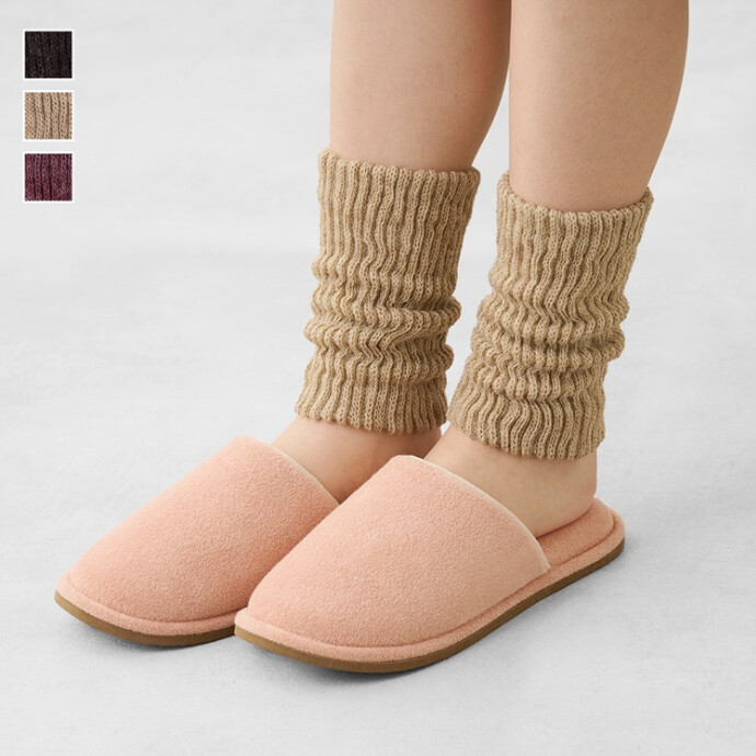 N 内側絹の2重編みミニレッグウォーマー