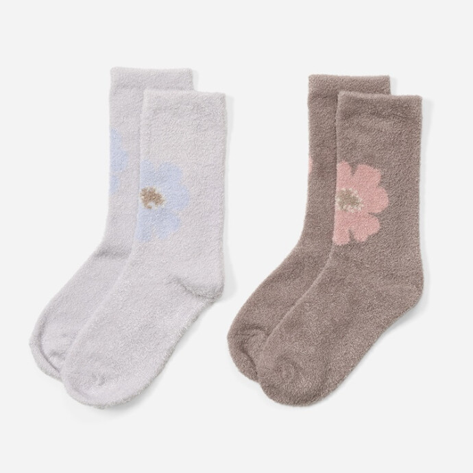 あたたかなめらかフラワールームソックス|ルームソックス|靴下