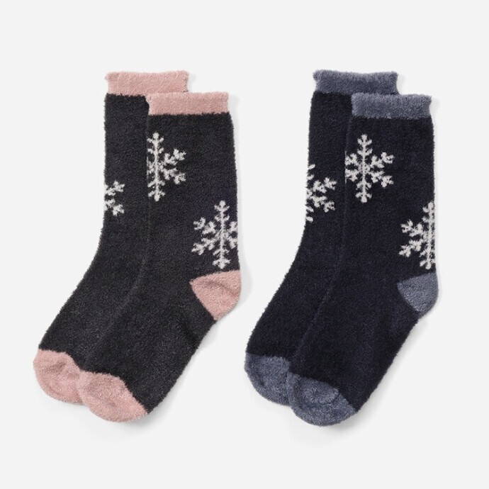 あたたかなめらか雪柄ルームソックス|ルームソックス