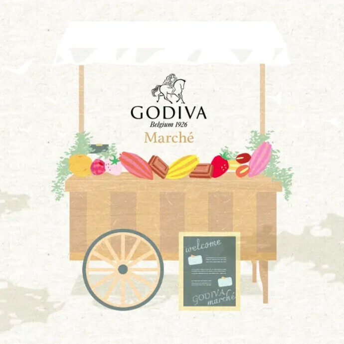 ゴディバ　マルシェ　『ベビー母恵夢 チョコレート』『リトル御朱印 ショコラ』