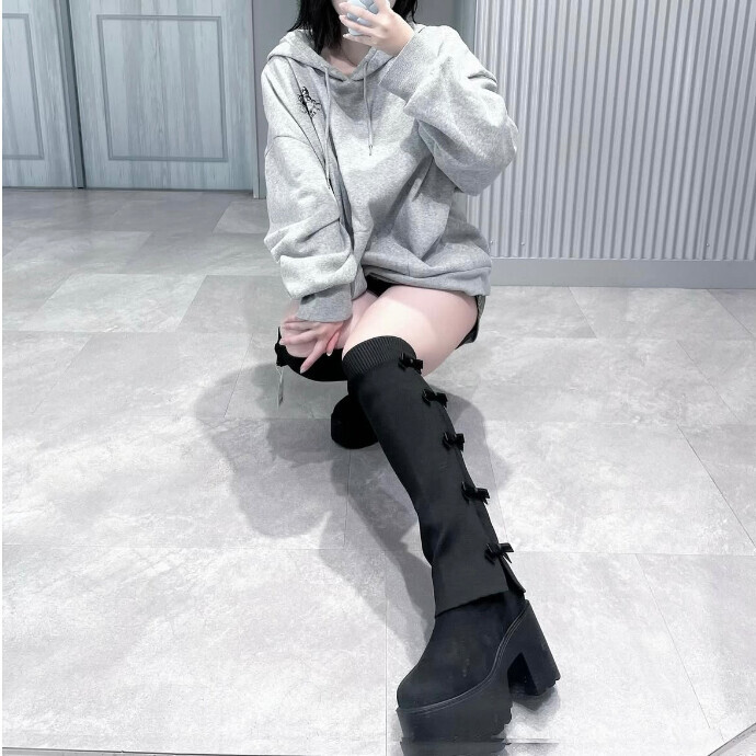 ★リボンデザインレッグカバー★