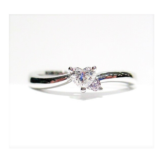 ハートカット♡ダイヤモンドリング