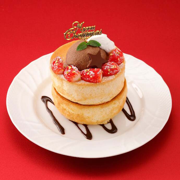 期間限定「クリスマススフレパンケーキ」登場！　12/25(木)まで