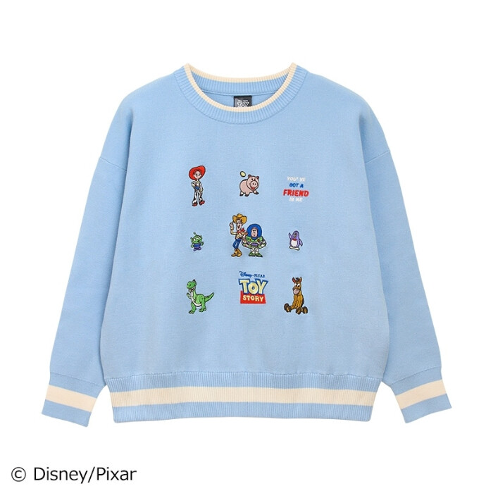 PLAZA限定 TOY STORY (トイ・ストーリー)/プルオーバーニット サックス