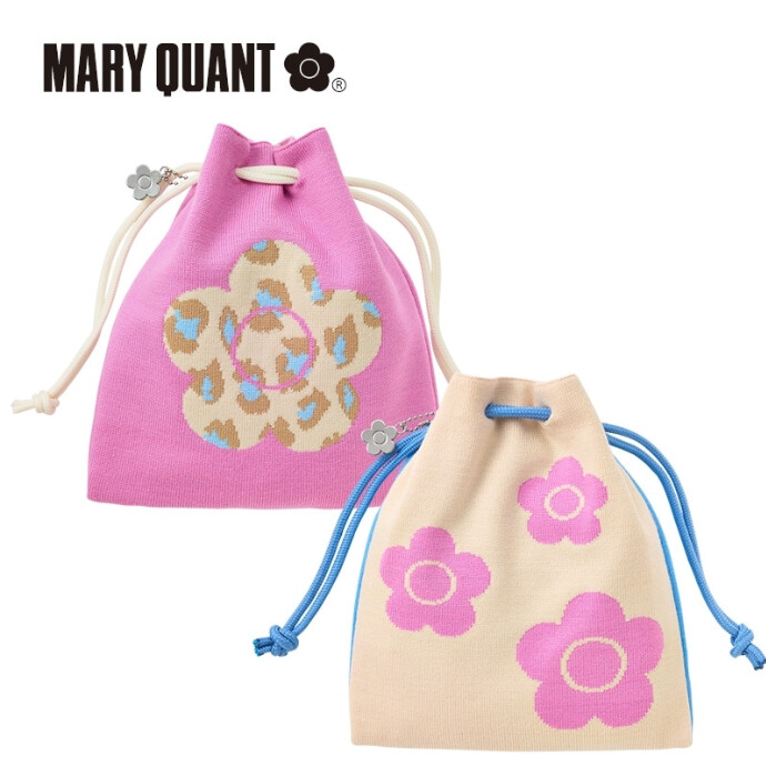 PLAZA限定 MARY QUANT マリークワント ニット巾着ポーチ