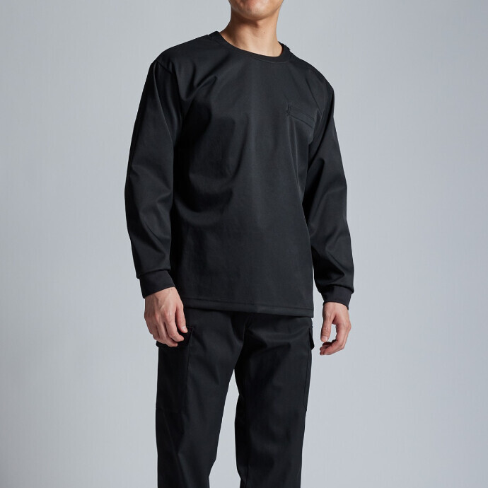 メンズギフトに黒のアイテムを！【long sleave pocket tee】