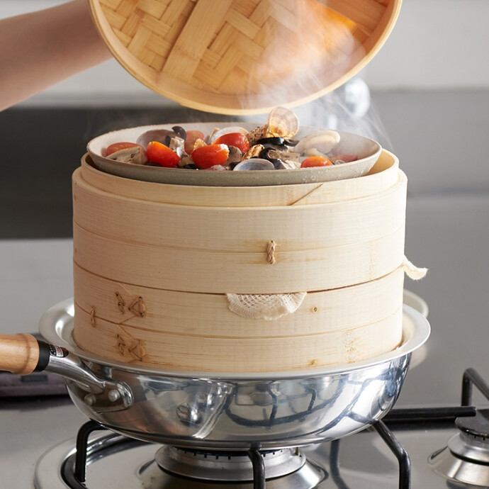 竹せいろ2段 24cm