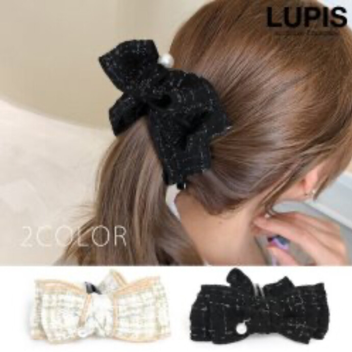 この冬注目🌟ツイードヘアクリップ🎀