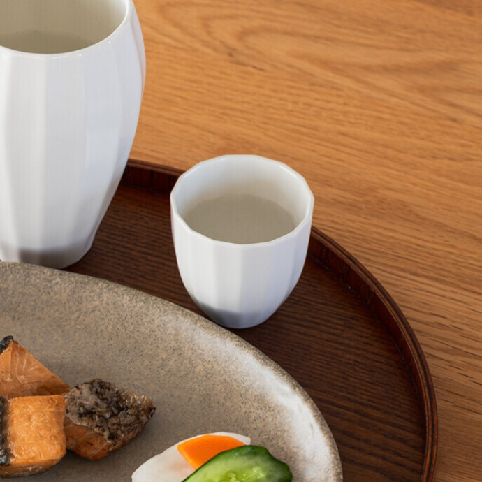 【美濃焼】hibiki盃 ホワイト