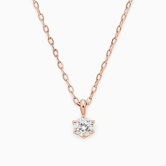 オフィスカジュアルにもおすすめデザイン✨　一粒ダイヤモンド ネックレス✨