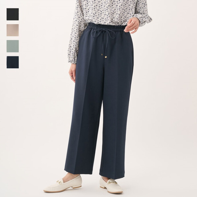 【すごナノ撥水】イージーワイドパンツ