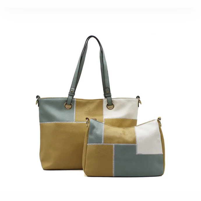 パッチワークデザイントート‎🤍✨