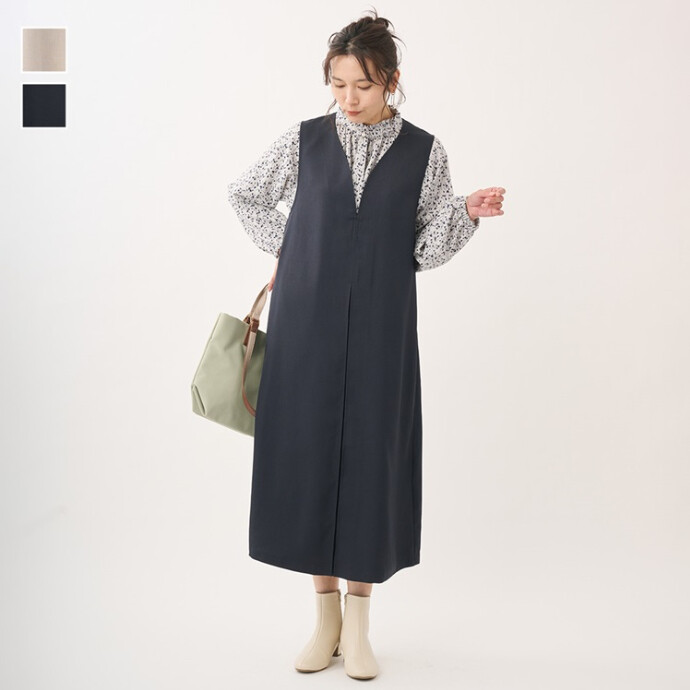 ハートネックジャンパースカート