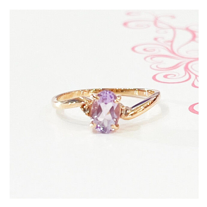 2月誕生石ピンクアメジスト♡pinky ring♪