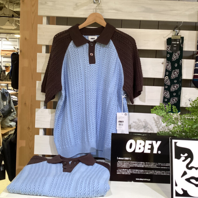 【OBEY】新作ニットポロ入荷！